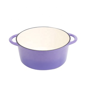 Pentola Olandese in Ghisa Smaltata Ecologica con Fondo Piatto, Compatibile con Fornelli a Gas/Induzione, per Zuppe e Brodi - Product Image 2
