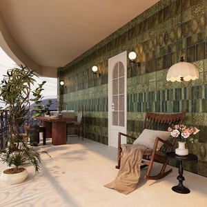 Lastra in Pietra Sinterizzata Premium Verde <span class=keywords><strong>Monet</strong></span> Micro-Intagliata 800*2600mm, Resistente al Calore, per Protezione Pareti, Villa, Camera da Letto, Esterni, Ingresso - Product Image 4