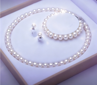 Ensemble de colliers de perles pour femmes, collier de perles en argent sterling, perles bouton, perles pour la fabrication de bijoux, perles pour la création de bijoux