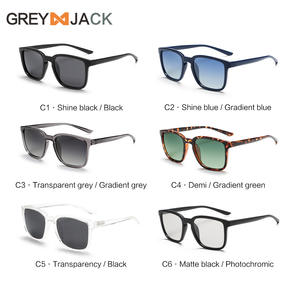 Gafas de Sol Polarizadas Grey Jack, Armazón TR90, Protección UV400, Lentes Fotocromáticas Unisex, Estilo de Conducción con Visión Nocturna - Product Image 1