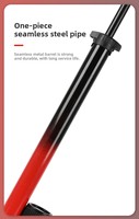 Pompe à vélo au sol 160 PSI, corps en acier durable, manomètre analogique, long tuyau, poignée ergonomique, compatible avec les valves Presta, Schrader, Dunlop
