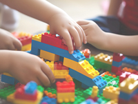 Console de jeu jouets à petites particules décrochage en gros blocs de construction éducatifs pour enfants