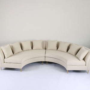 Penjualan laris <span class=keywords><strong>Sofa</strong></span> bagian Modular kain gulung beludru lengkung Modern mewah baja tahan karat untuk Hotel pesta pernikahan - Product Image 4