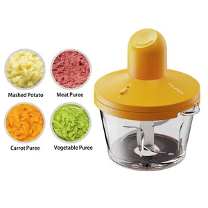 Hot sale factory price meat grinder electric automatic food vegetable chopper with 2l glass bowl