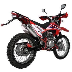 Andere Motorfietsen Benzine Motorfiets 200cc Elektrische Start Off-Road 250cc Dirtbike 4 Takt Big Wheel Dirt Pit Fiets