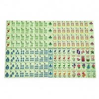 Tuiles de Mahjong Américain Matcha Pearl à Couche Unique Garden Glow pour un Divertissement Personnalisé