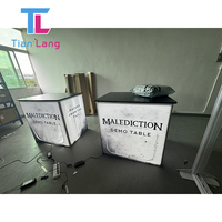 Table Pliante Affichage Modulaire En Aluminium Externe Salon Tables De Promotion D'exposition Salon Comptoir Portable