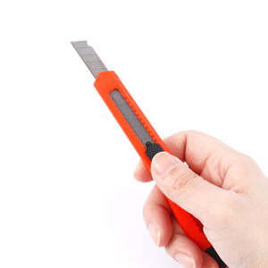 Foska güvenlik sanat bıçak ekspres kutusu bıçak yapış kapalı 9mm sürgülü bıçak SK2 siyah çelik profesyonel güvenlik kesme yardımcı bıçaklar - Product Image 4