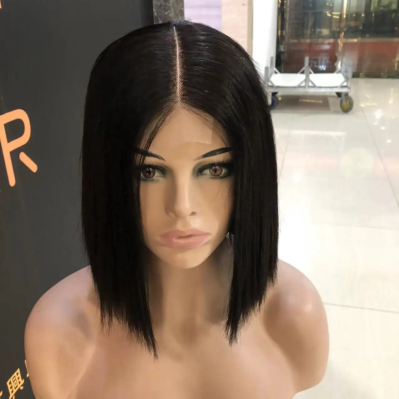 Bob Raw hair High density Lace Front Wig wholesale 100% Brazilian Human Hair 2*6 Lace Front Human Hair Wigs