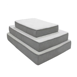 Cama para perro cuadrada, a prueba de agua, personalizada, OEM, moho de espuma viscoelástica - Product Image 3