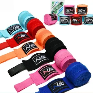 Supply Gym Fitness Hand Wrist Bandage Adults Long WeightLifting Wrist Wraps Sweat Absorbing Anti Slip Boxing gym cotton band