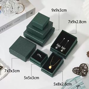 Wholesale Art Paper Textured Lift-<strong>off</strong> Lid Jewelry Packaging Box with Sponge Liner for Necklace Bracelet Ring Storage - Product Image 1