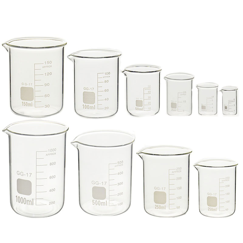 Лабораторный измерительный стакан из боросиликатного стекла