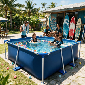Piscina Grande Elevada con Marco de PVC para Uso Familiar en Exteriores y Jardín - Product Image 1