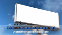 Rouleau de bannière PVC souple 440g 13OZ Frontlit laminé 340g 280g Bannière PVC blanche Matériel publicitaire Backlit Personnalisation usine