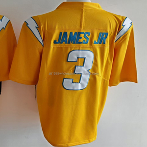 Maillot de football pour homme style tendance 2026 Ladd McConkey, brodé, Derwin James Jr, Justin Herbert 52, Khalil, tailles S-3XL - Product Image 4