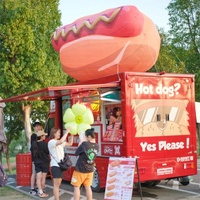 Hot-dog gonflable géant, saucisse et pain réalistes pour festivals culinaires, activation de marque, événements de street food et magasins