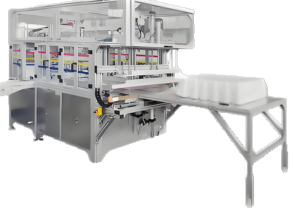 Machine automatique de remplissage et d'emballage pour flacons de sirop contre la toux de 30 ml, flacons vides en PET mat et ensacheuse - Product Image 3