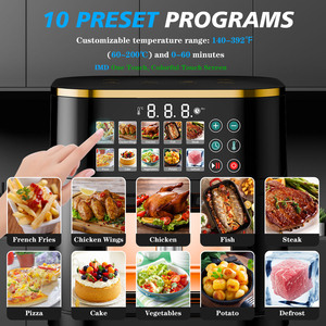 En stock Friteuse à air sans huile multifonctionnelle 12L à écran tactile numérique à réglage intelligent de la température Friggitrice Ad Aria - Product Image 3