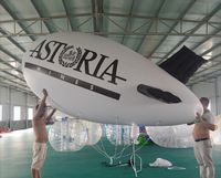 Zeppelin Inflable Económico, Aerostato Inflable de PVC Impermeable con Helio