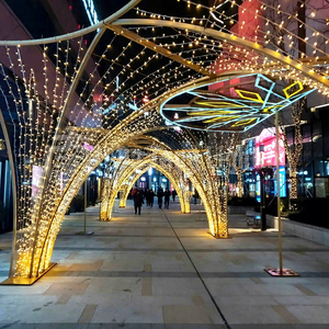 Custom LED Christmas Light Tunnel Archway for Park Landscape Decoration - Product Image 1