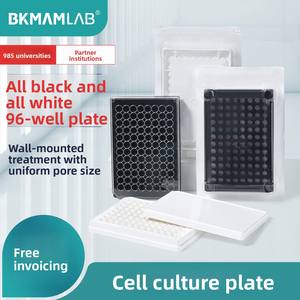 Plaque de culture cellulaire biologique en plastique multi-puits (6-96 puits) à fond plat et pointu, noire et blanche, plaque <span class=keywords><strong>ELISA</strong></span>, plaque de culture cellulaire - Product Image 3