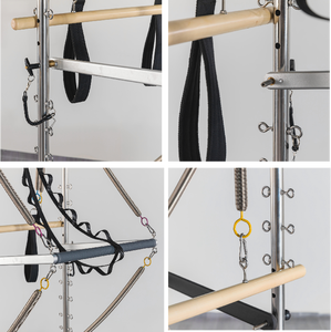 <span class=keywords><strong>Cama</strong></span> de <span class=keywords><strong>Pilates</strong></span> <span class=keywords><strong>Reformer</strong></span> Multifuncional, Personalizable, de Lujo, Duradera, Ajustable, Comercial, Resistente, de Aleación de Aluminio con Media Torre - Product Image 6