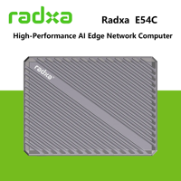 Carte de développement informatique Radxa E54c Ai Edge Network Computer, Rockchip RK3582 Dual A76 et Quad A55, NPU 5 TOPS, 4x GBE, NVMe