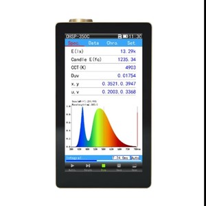 광 스펙트럼 분석기 CRI 비도 측정기 OHSP350C LED 조명용 경제적 휴대용 분광기 스펙트럼 분석기 - Product Image 5