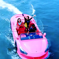Bateau à moteur moderne en fibre de verre de 16,3 pieds avec un design de voiture élégant pour les centres de villégiature et les croisières privées