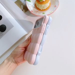 Coque DIY TPU Nouvelle Tendance pour iPhone 18 17 Pro Max, Effet Nuage 3D, Toucher Doux, Couverture Intégrale, Antichoc, Couleur Unie Mignonne - Product Image 4