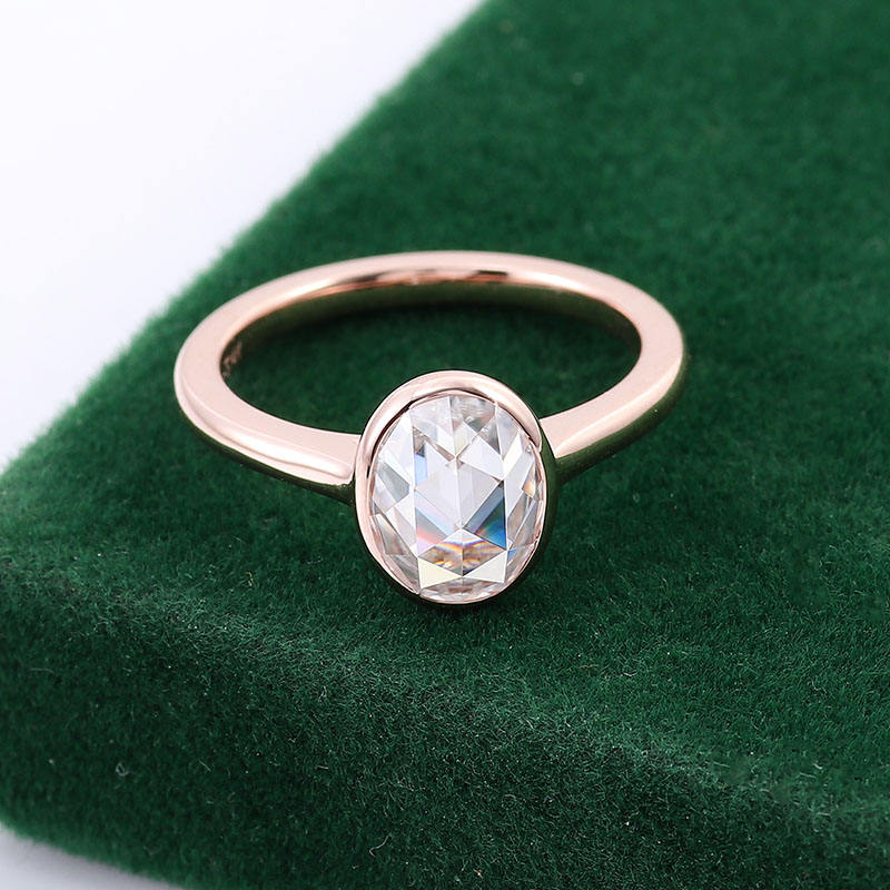 แหวนมอยซาไนต์ทองแท้ 14K