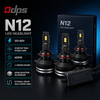 ODPS Nuevas Bombillas LED de Aluminio de 60W 6000K para Faros Delanteros H1 H3 H4 H7 H11 9005 9006 9007, Ajuste Universal para Automóviles