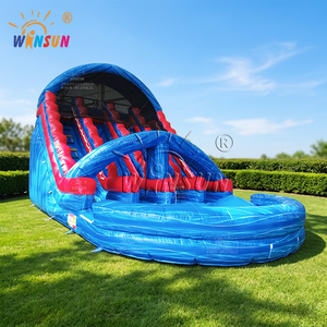 WINSUN Commercial Adults Kids Inflatable Water <b>Slide</b> Four Lane Water <b>Slide</b> Inflatable Water <b>Slide</b> - Product Image 2