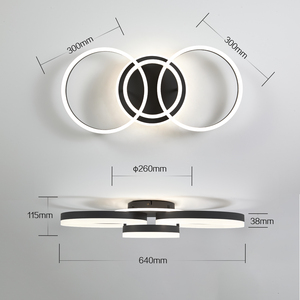 LED <strong>Ceiling</strong> <strong>Light</strong> IP44 Rated Metal Acrylic Construction Remote Control AC Modern Design <strong>for</strong> Living Room Bedroom Office 48W - Product Image 6