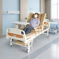 Manuelles Medizinisches Pflegebett mit Doppelfunktion Hochleistungsfähiges Multifunktionales Design für Krankenhaus-Klinikstationen Patientenversorgung