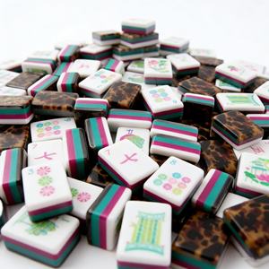 Póker de Melamina Plástica Personalizado al por Mayor, Diseño de Doble Cara con Estampado de Leopardo y Tortuga, Portátil, de Lujo, Moderno y de Calidad Profesional - Product Image 3