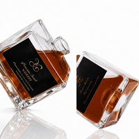 Luxe 500ml vierkante super-flint glazen fles met aangepaste doosverpakking Whisky Vodka Brandy Sterkedrank Lege likeurfles Groothandel