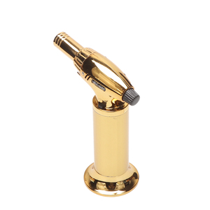 Logo personnalisé en gros coupe-vent métal <span class=keywords><strong>butane</strong></span> torche briquets Jet flamme cigarette torche briquet en gros pour cigare cuisine barbecue - Product Image 3