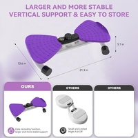 Wellshow Sport Waist Twister Machine Ab Twister Réglable Exercice Twist Board pour Femmes Hommes avec Affichage Numérique