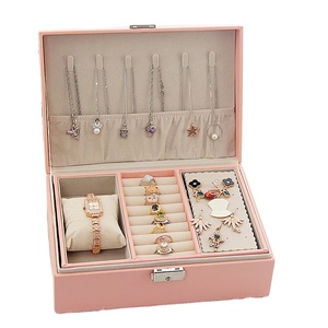 Extra Large Leather Jewelry Box Jewel Case Big Jewelry Organizer Packaging Box
