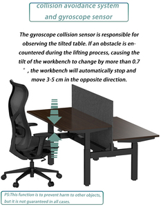 Bàn làm việc đứng điều chỉnh độ cao bằng điện, động cơ đơn, bán buôn, bàn nâng thông minh cao cấp cho văn phòng - Product Image 5