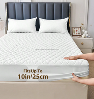 Protège-Matelas Imperméable Matelassé Respirant Ajusté avec Endos en TPU pour Usage Domestique et Hôtelier