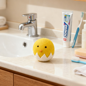 RWS sertifikalı lavanta kokulu yün kurutma topları, özel boyut civciv şekli, 100% organik NZ yün - Product Image 5