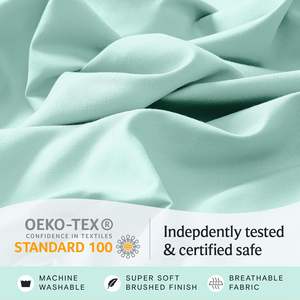 Juego de Sábanas de Lino Premium Personalizado de 4 Piezas, Sábanas de Microfibra Antiarrugas, Juego de Sábanas de Hotel - Product Image 3