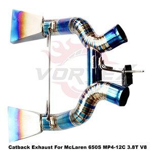 ท่อไอเสียแบบตรง Vortex Blue Burnt Titanium สำหรับ McLaren 650S MP4-12C 3.8T V8 ระบบไอเสียแต่งสำหรับมอเตอร์สปอร์ตแบบติดตั้งได้โดยตรง - Product Image 5
