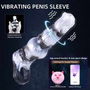 Blazing-Vein War-Steed Discreet, Funda Vibradora para Pene con Bluetooth, Control Remoto por Aplicación para Juegos Íntimos en Pareja, Vibradores Masculinos - Product Image 1
