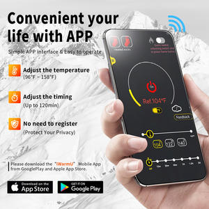 <span class=keywords><strong>Calcetines</strong></span> calefactables con Control de aplicación para adultos jóvenes 100% algodón 7,4 V 2600mAh batería de litio 3 niveles Control de temperatura para invierno frío - Product Image 5