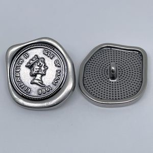 เสื้อสเวตเตอร์โลหะ, เสื้อโค้ทผ้าคอตตอนมีกระดุมเย็บมือให้ความรู้สึกสูง - Product Image 4