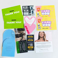 Cartes de visite promotionnelles personnalisées avec logo imprimé, cartes postales d'écriture, cartes de remerciement, cartes en carton avec pelliculage.